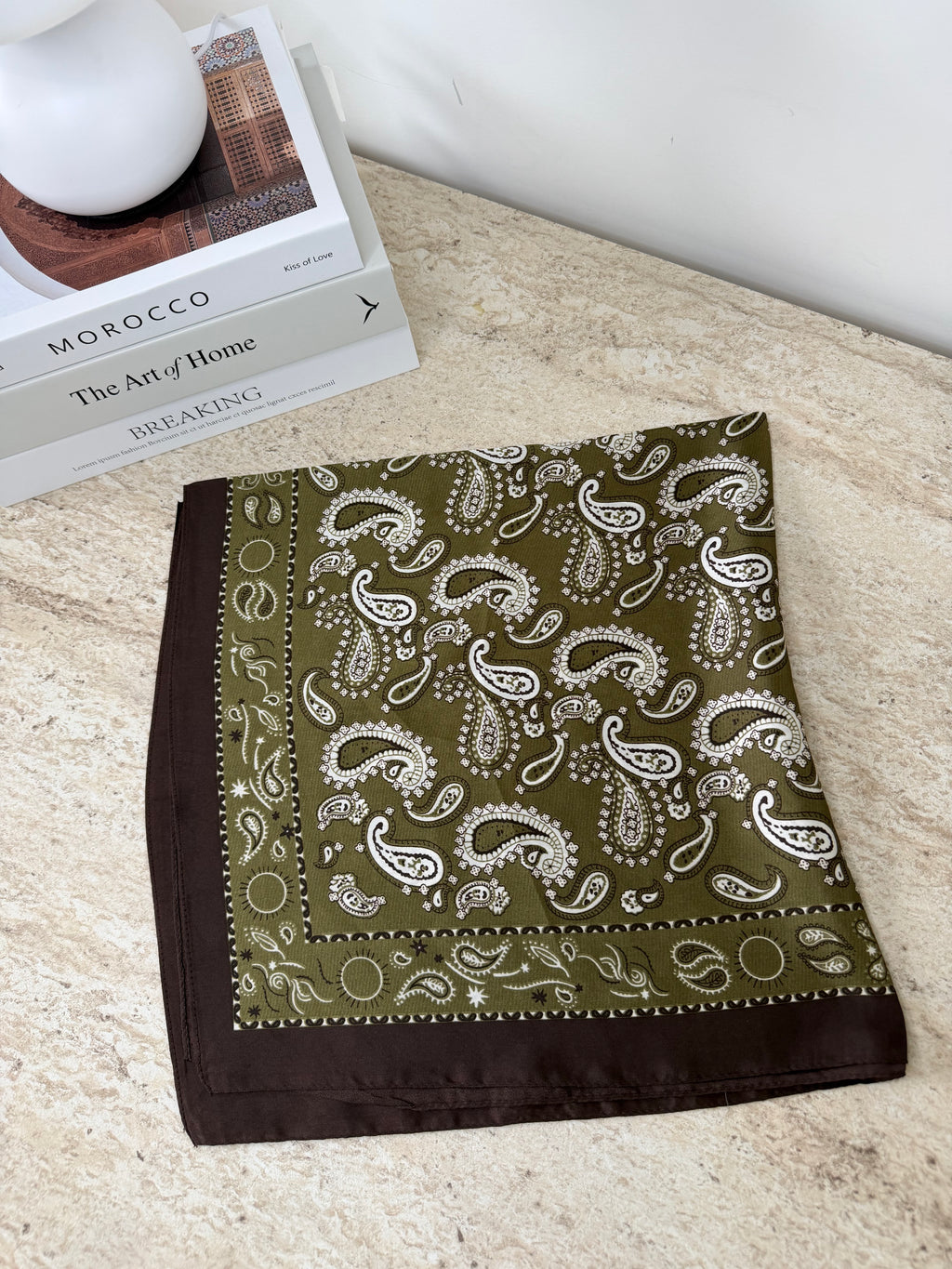 Foulard bandana Kaki