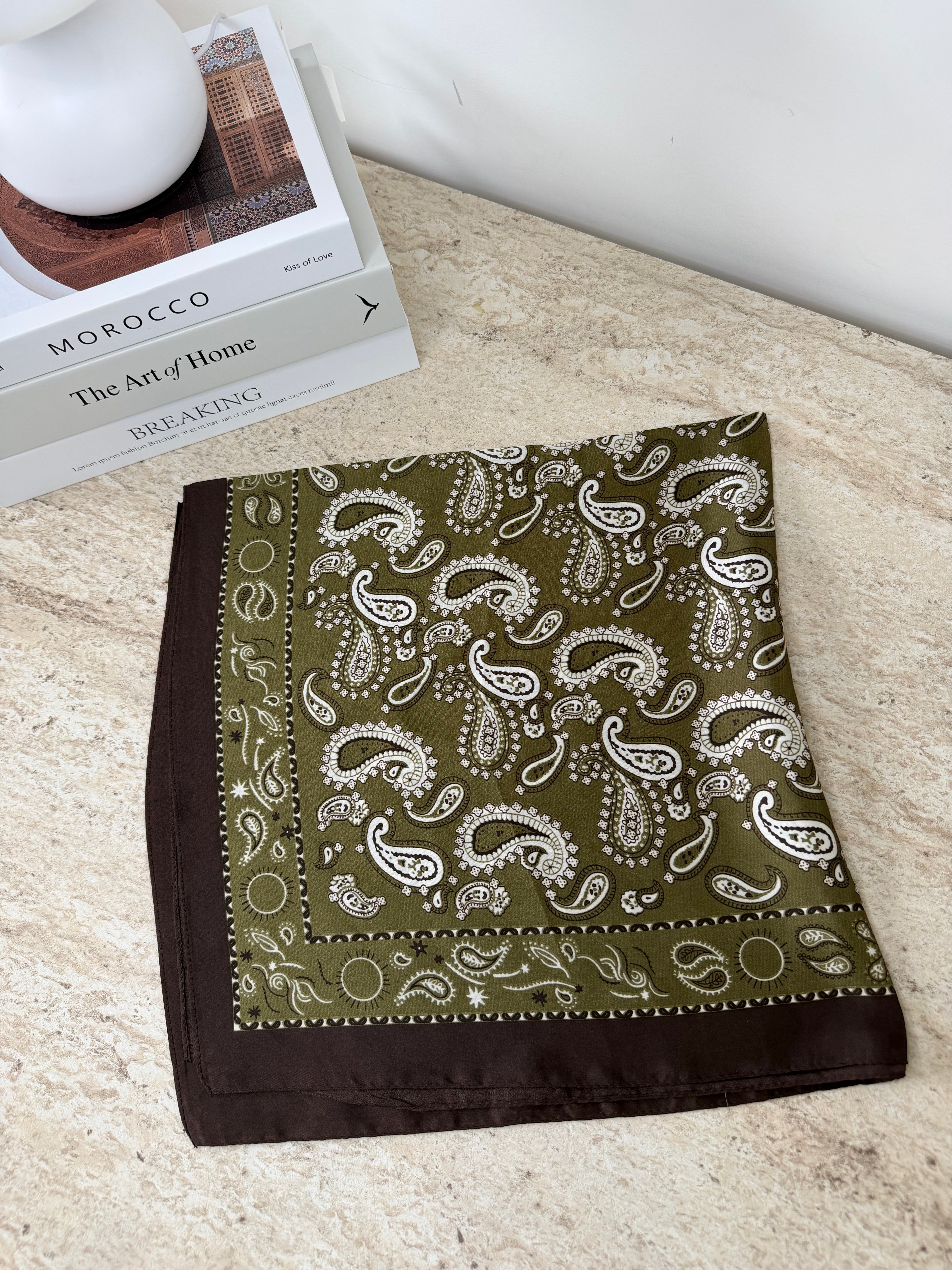 Foulard bandana Kaki