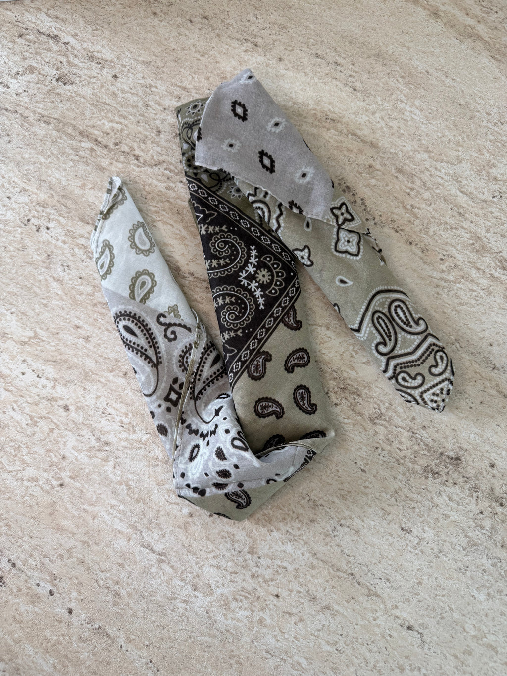 Foulard bandana kaki
