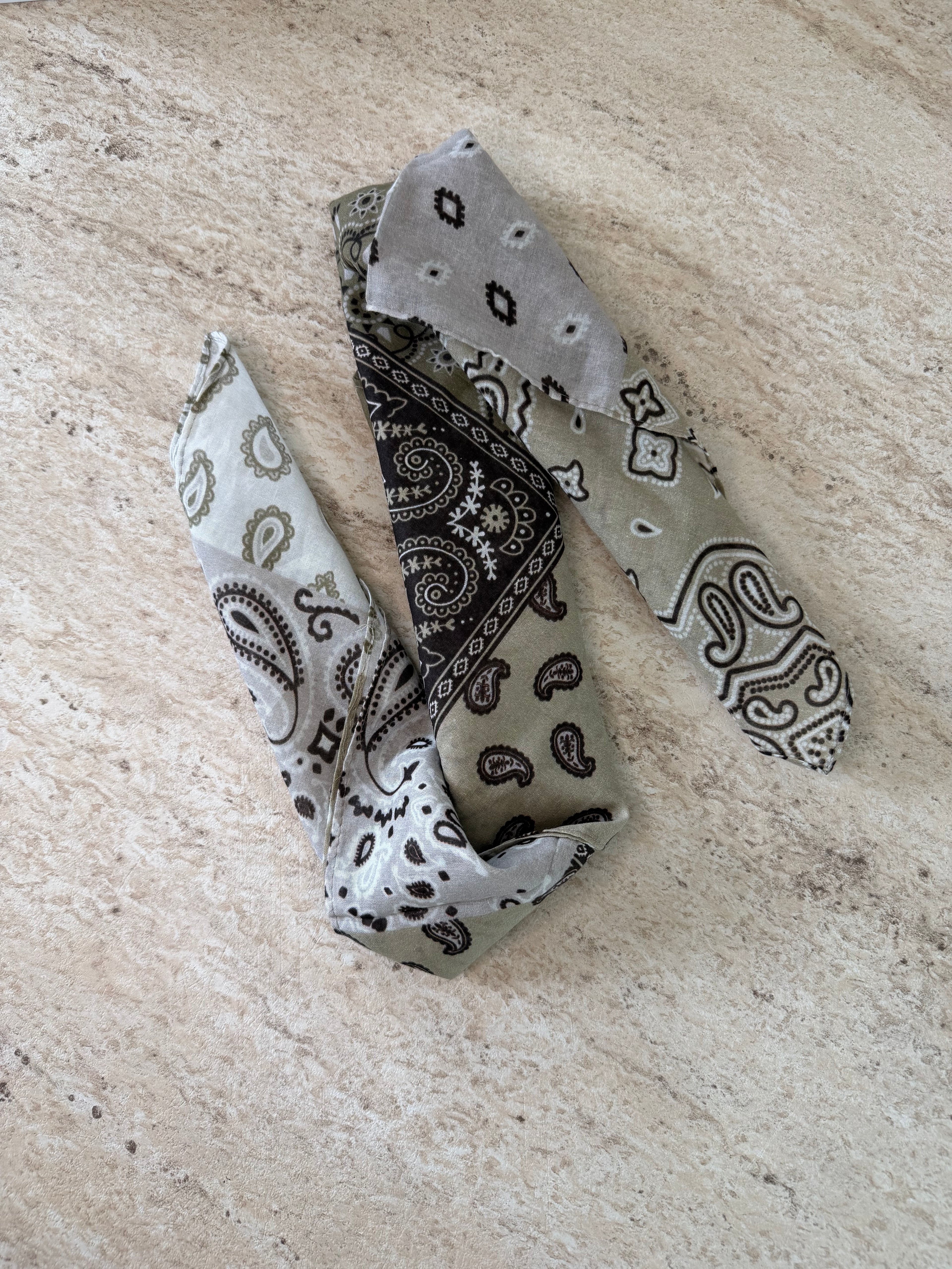 Foulard bandana kaki