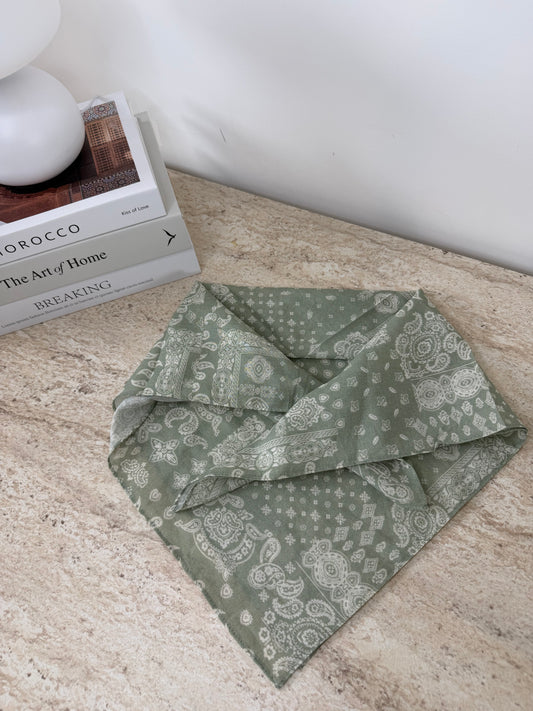 Foulard bandana vert