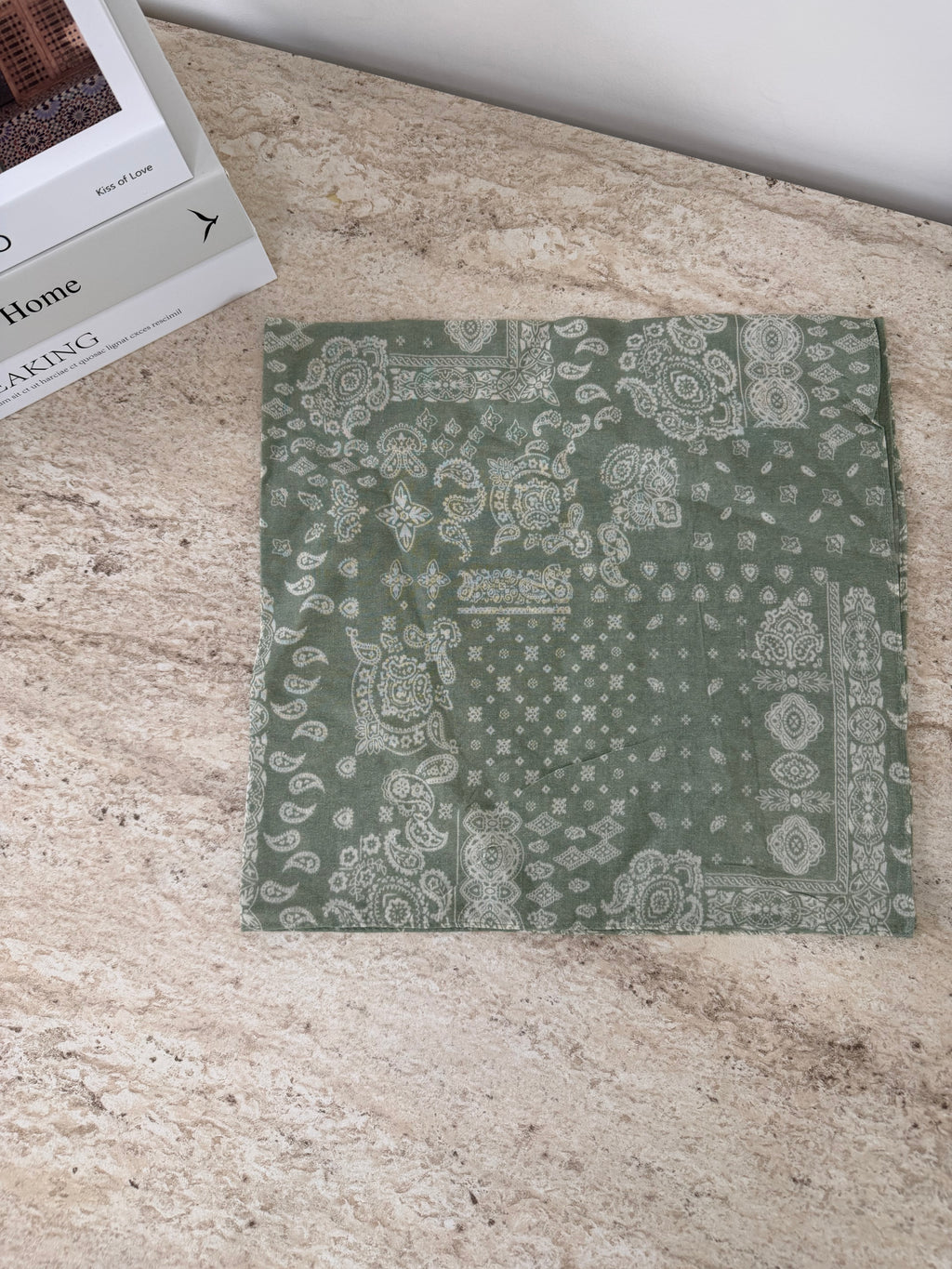 Foulard bandana vert