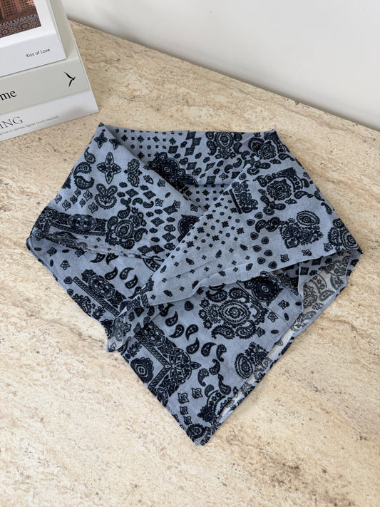 Foulard bandana bleu