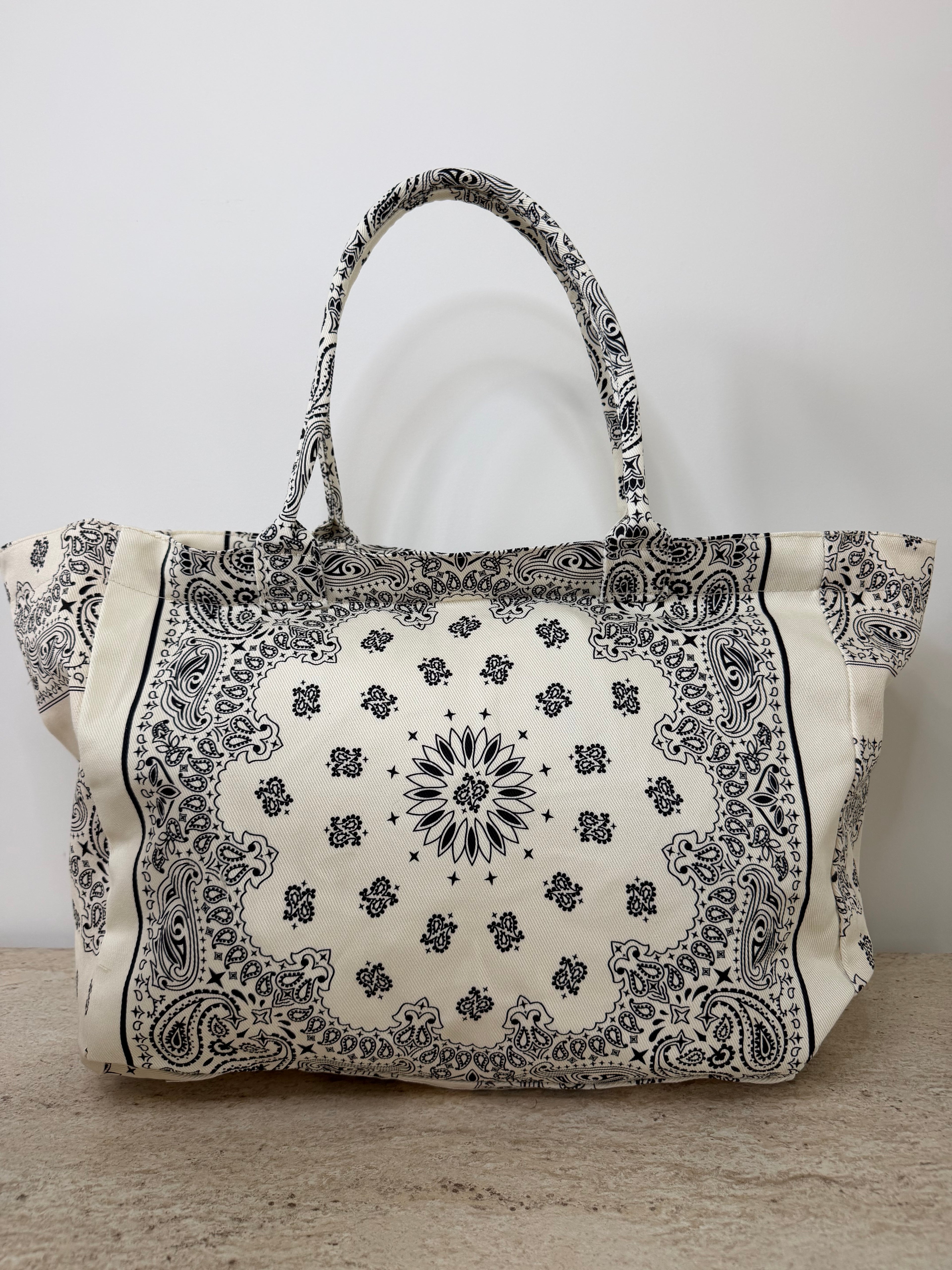 Cabas bandana blanc