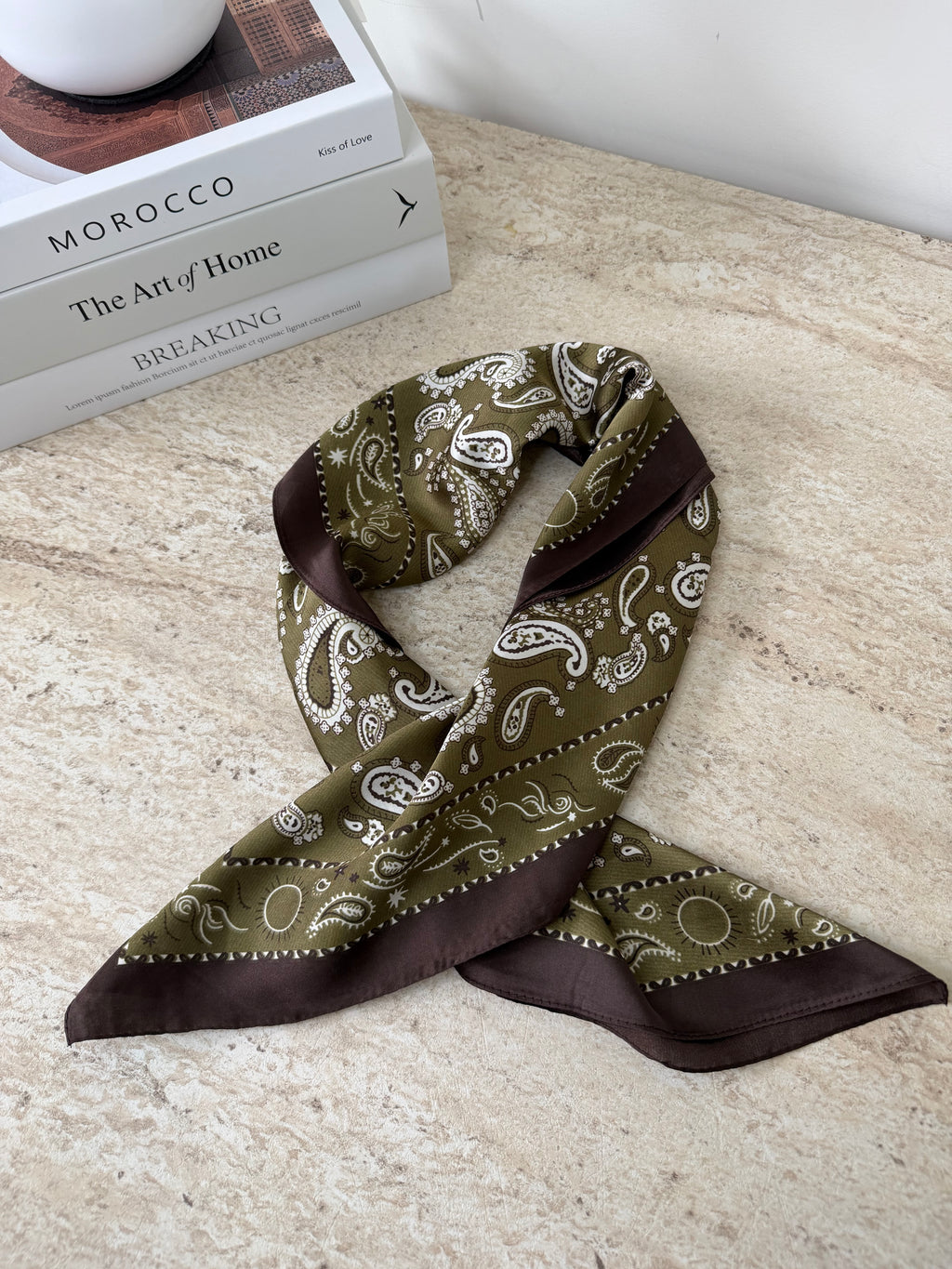 Foulard bandana Kaki